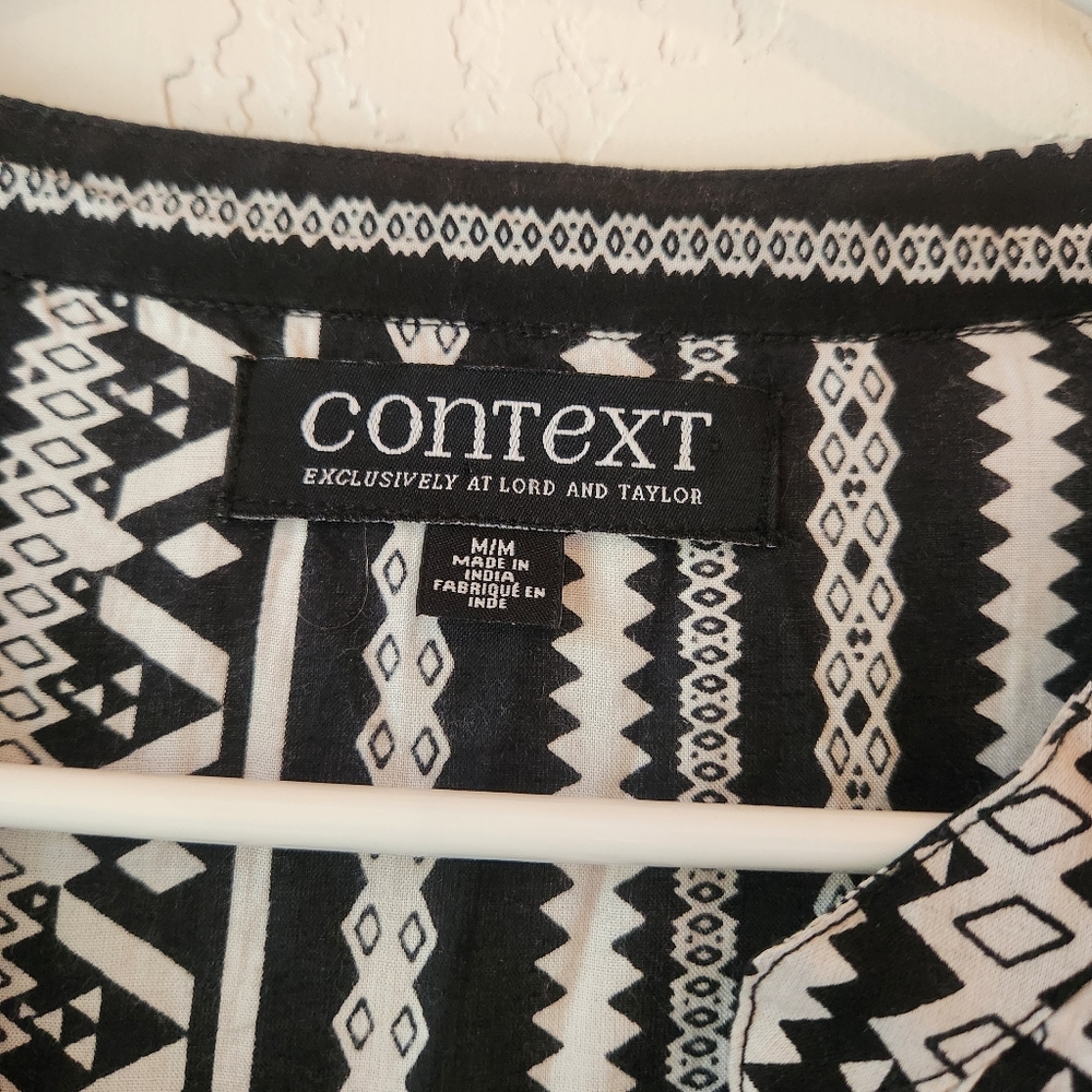 Context Geometric Patterned Tunic Top - Picture 3 of 6